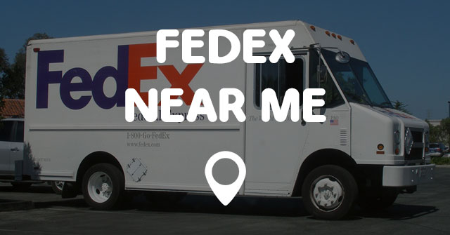 fedex drop off locations near me